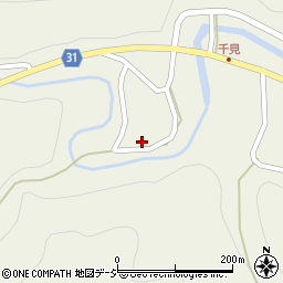 長野県大町市美麻千見26022周辺の地図