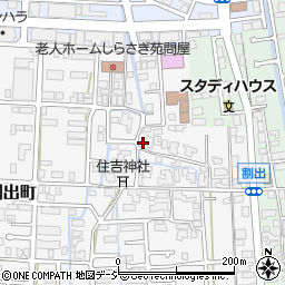 石川県金沢市割出町124周辺の地図