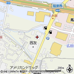 丸水長野県水川中島冷蔵庫周辺の地図