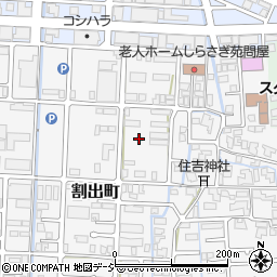石川県金沢市割出町周辺の地図