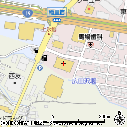 シューマート長野稲里店周辺の地図
