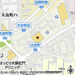 アルビス大友店周辺の地図