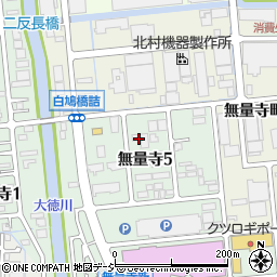 石川県金沢市無量寺5丁目53周辺の地図