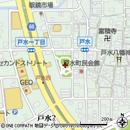 石川県金沢市戸水周辺の地図