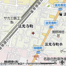 石川県金沢市法光寺町166周辺の地図