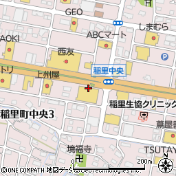 長野県長野市稲里町中央周辺の地図