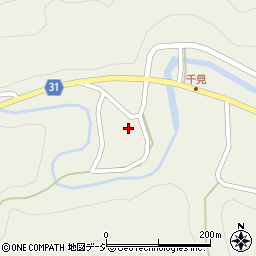長野県大町市美麻千見26036周辺の地図