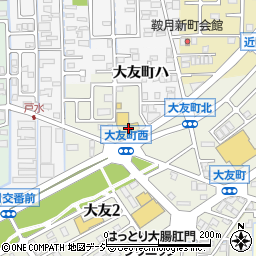 石川トヨペットカローラ　トヨペット海環金沢駅西店周辺の地図