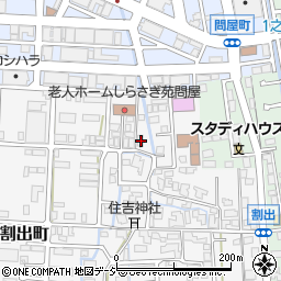 石川県金沢市割出町180周辺の地図