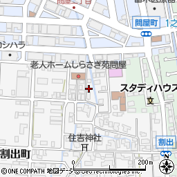 石川県金沢市割出町183周辺の地図