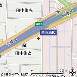 石川県金沢市田中町と64周辺の地図