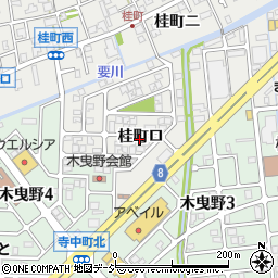 石川県金沢市桂町ロ周辺の地図