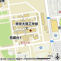 帝京大学　宇都宮キャンパス周辺の地図