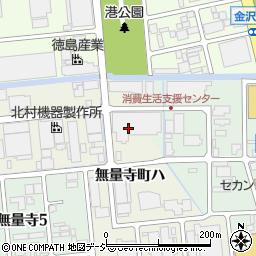 石川県金沢市無量寺町ハ25周辺の地図