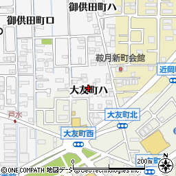 石川県金沢市大友町周辺の地図