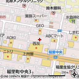 西友南長野店駐車場周辺の地図
