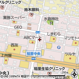 シャトレーゼ　長野稲里店周辺の地図