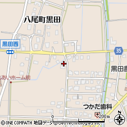 富山県富山市八尾町黒田1108周辺の地図
