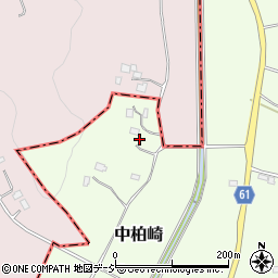栃木県塩谷郡高根沢町中柏崎382周辺の地図