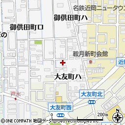 石川県金沢市御供田町ハ1-27周辺の地図