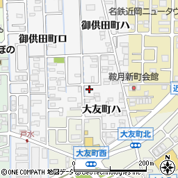 石川県金沢市御供田町ハ1-25周辺の地図