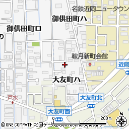 石川県金沢市御供田町ハ1-29周辺の地図