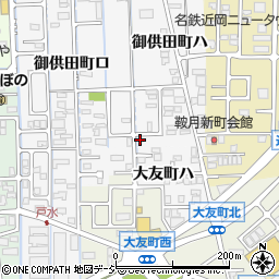 石川県金沢市御供田町ハ1-23周辺の地図