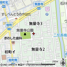 石川県金沢市無量寺3丁目30周辺の地図