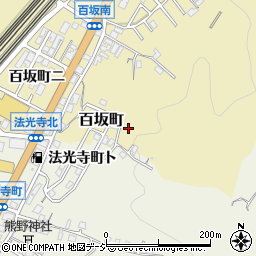 石川県金沢市百坂町周辺の地図
