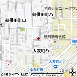 石川県金沢市御供田町ハ1-14周辺の地図