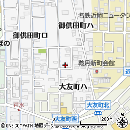 石川県金沢市御供田町ハ1-12周辺の地図