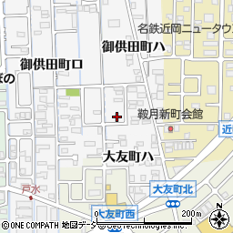 石川県金沢市御供田町ハ1-13周辺の地図