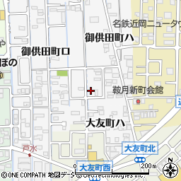 石川県金沢市御供田町ハ1-10周辺の地図