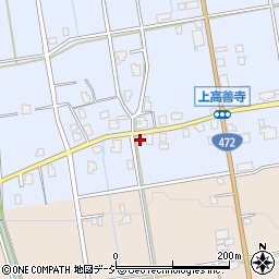 上高善寺公民館周辺の地図