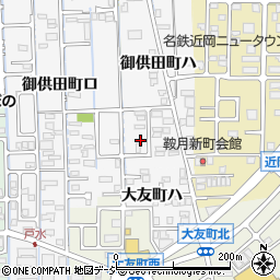 石川県金沢市御供田町ハ1-16周辺の地図