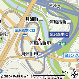 石川県金沢市河原市町甲周辺の地図