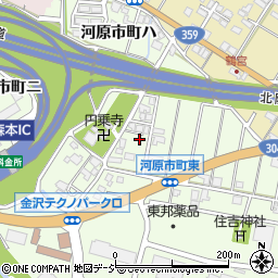 石川県金沢市河原市町ロ周辺の地図