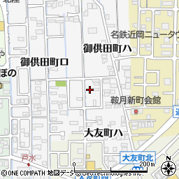 石川県金沢市御供田町ハ1-6周辺の地図