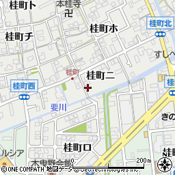 石川県金沢市桂町ニ1周辺の地図