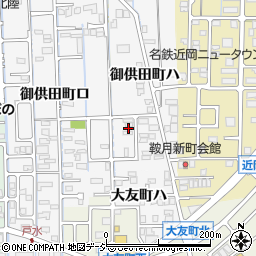 石川県金沢市御供田町ハ1-20周辺の地図