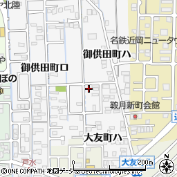 石川県金沢市御供田町ハ1-4周辺の地図
