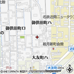 石川県金沢市御供田町ハ1-21周辺の地図
