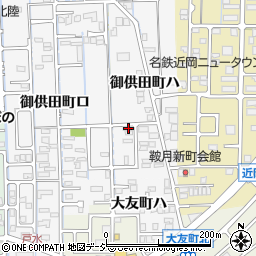 石川県金沢市御供田町ハ1-22周辺の地図