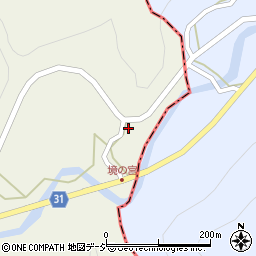 長野県大町市美麻千見25792周辺の地図