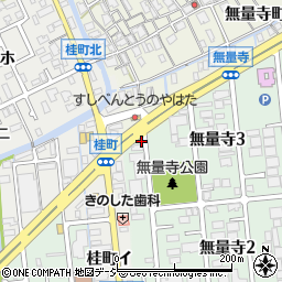 石川県金沢市無量寺3丁目9周辺の地図