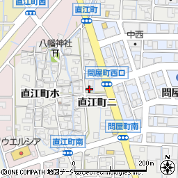 石川県金沢市直江町ニ周辺の地図