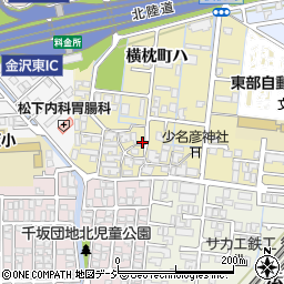 石川県金沢市横枕町周辺の地図