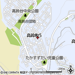高鈴台団地周辺の地図