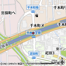 金沢東ＩＣ周辺の地図