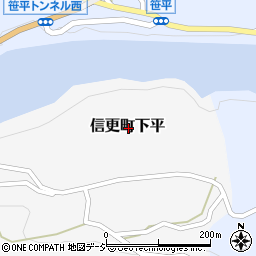 長野県長野市信更町下平周辺の地図
